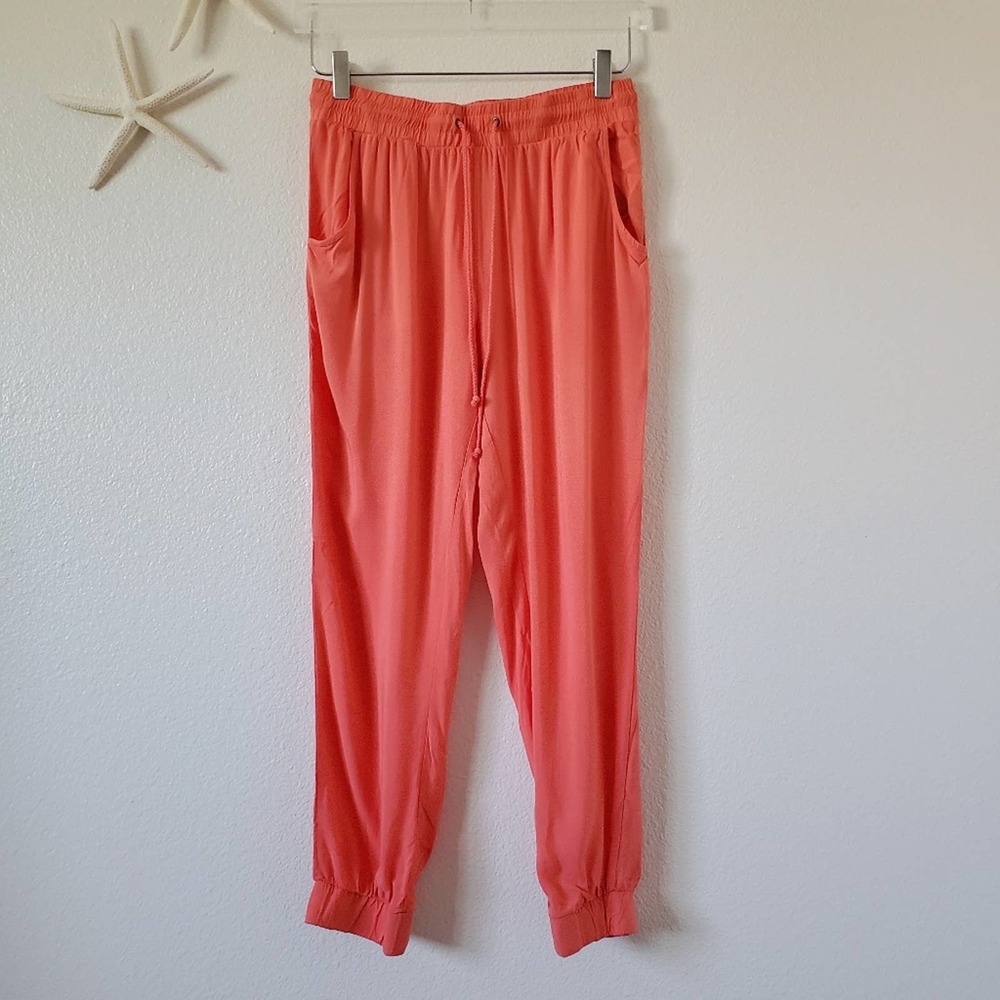 TOX K Casual Everyday Leggings Pants Size Medium Peach